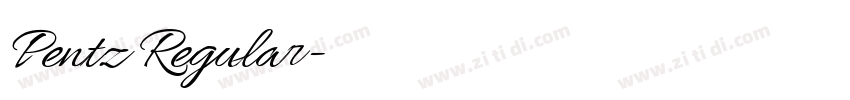 Pentz Regular字体转换 Pentz Regular字体转换